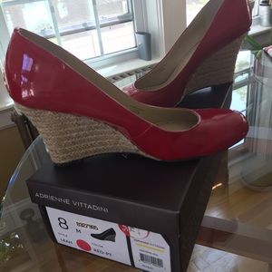 Adrienne Vittadini Leah style red shoes size8M